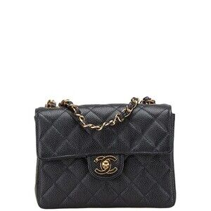 Chanel Coco Mark Chain Mini Shoulder Bag in Black